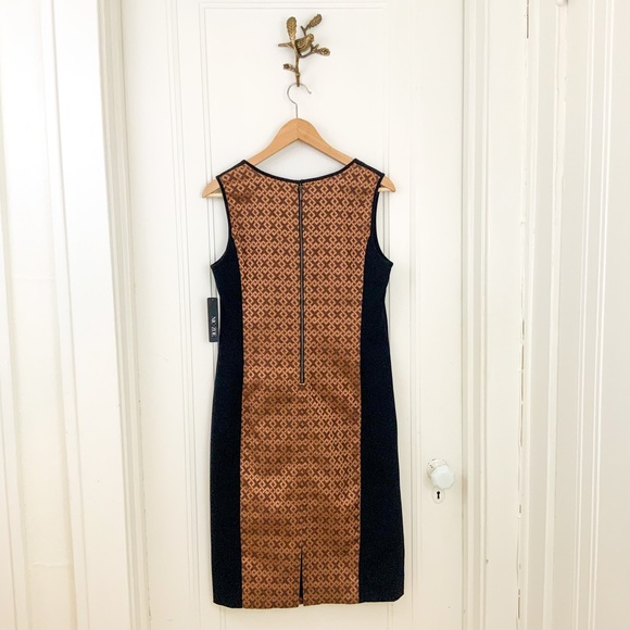 NWT Nic+Zoe Black and copper sleeveless dress - Picture 2 of 4